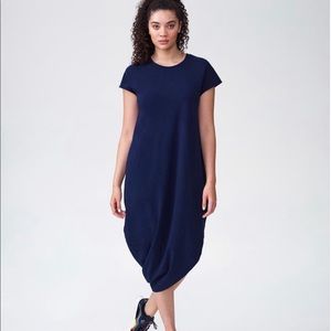 Universal Standard Geneva Dress - Navy, cotton